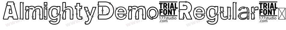 AlmightyDemo-Regular字体转换