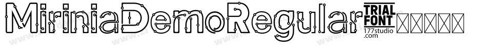 MiriniaDemoRegular字体转换
