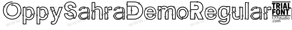 OppySahraDemoRegular字体转换