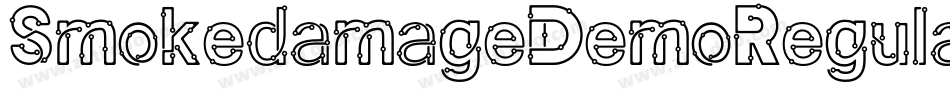 SmokedamageDemoRegular-Jzzm字体转换