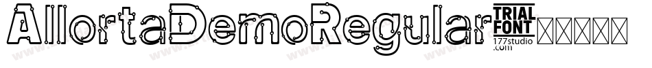 AllortaDemoRegular字体转换