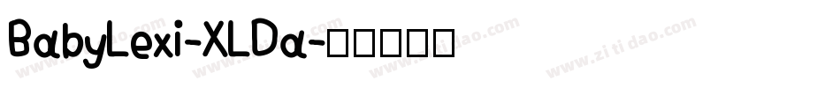 BabyLexi-XLDa字体转换