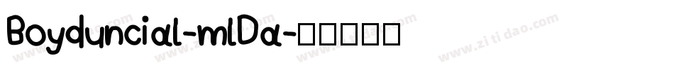 Boyduncial-mlDa字体转换