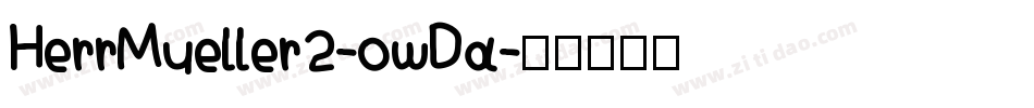 HerrMueller2-owDa字体转换