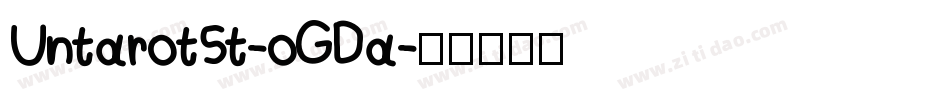 UntarotSt-oGDa字体转换
