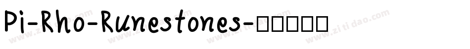 Pi-Rho-Runestones字体转换