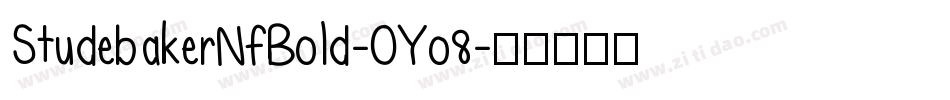 StudebakerNfBold-OYo8字体转换