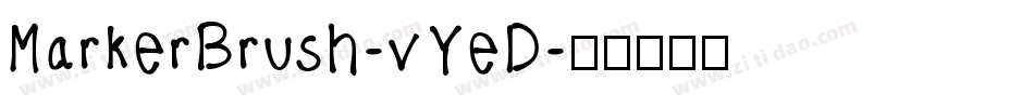 MarkerBrush-vYeD字体转换
