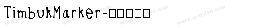 TimbukMarker字体转换