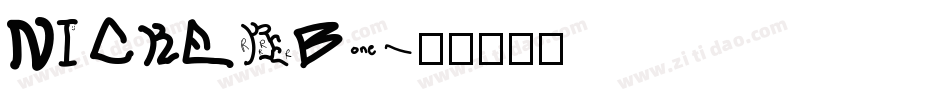 NICKERB1字体转换