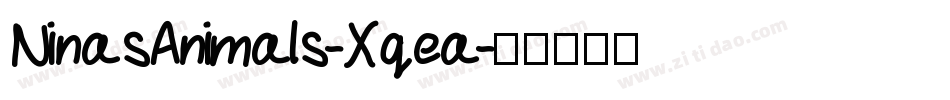 NinasAnimals-Xqea字体转换
