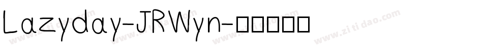 Lazyday-JRWyn字体转换