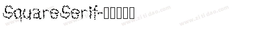 SquareSerif字体转换