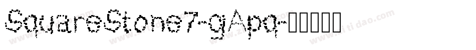 SquareStone7-gApq字体转换