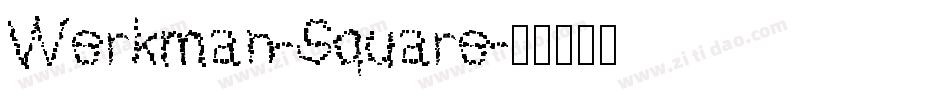 Werkman-Square字体转换