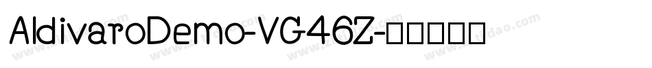 AldivaroDemo-VG46Z字体转换