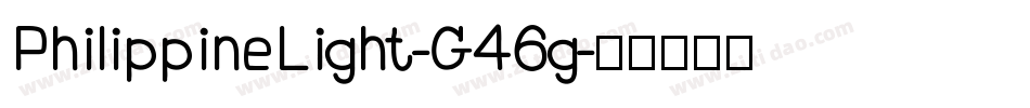 PhilippineLight-G46g字体转换