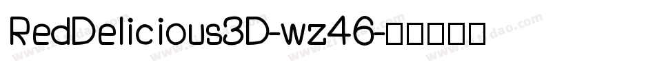 RedDelicious3D-wz46字体转换