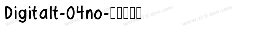 Digitalt-04no字体转换