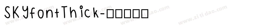 SKYfontThick字体转换