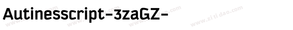 Autinesscript-3zaGZ字体转换