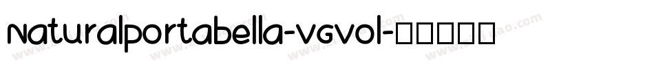 Naturalportabella-VGVol字体转换