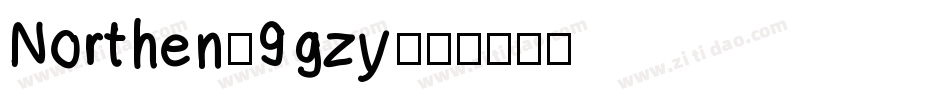 Northen-9gzy字体转换