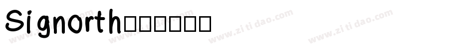 Signorth字体转换