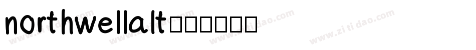 northwellalt字体转换