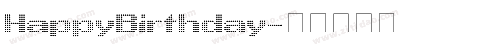 HappyBirthday字体转换