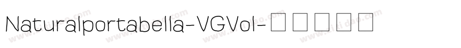 Naturalportabella-VGVol字体转换