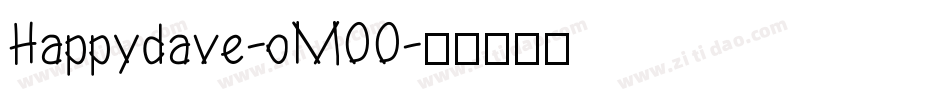 Happydave-oM00字体转换