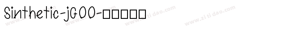 Sinthetic-jG00字体转换