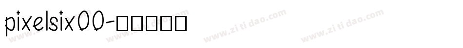 pixelsix00字体转换