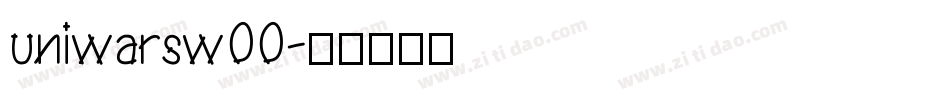 uniwarsw00字体转换