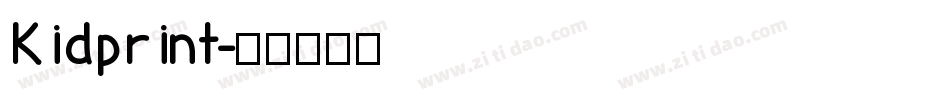 Kidprint字体转换
