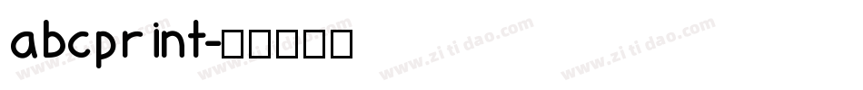abcprint字体转换
