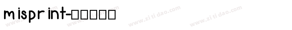 misprint字体转换