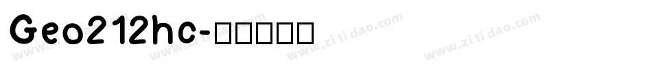 Geo212hc字体转换