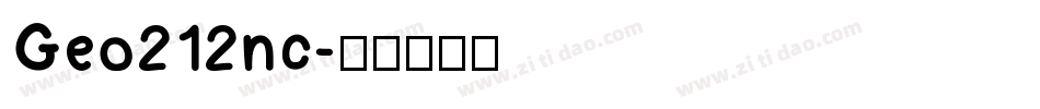 Geo212nc字体转换