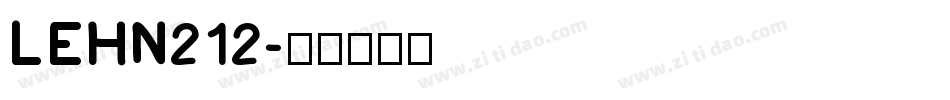 LEHN212字体转换