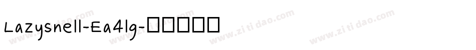 Lazysnell-Ea4lg字体转换