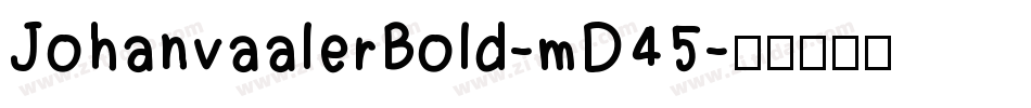 JohanvaalerBold-mD45字体转换