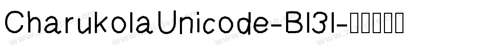 CharukolaUnicode-Bl3l字体转换
