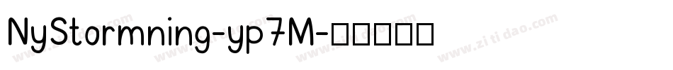 NyStormning-yp7M字体转换