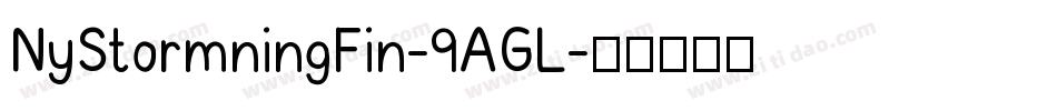 NyStormningFin-9AGL字体转换