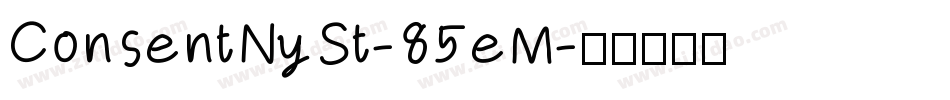ConsentNySt-85eM字体转换