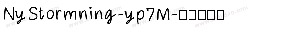 NyStormning-yp7M字体转换