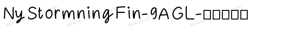 NyStormningFin-9AGL字体转换