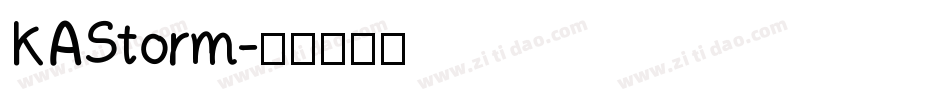 KAStorm字体转换